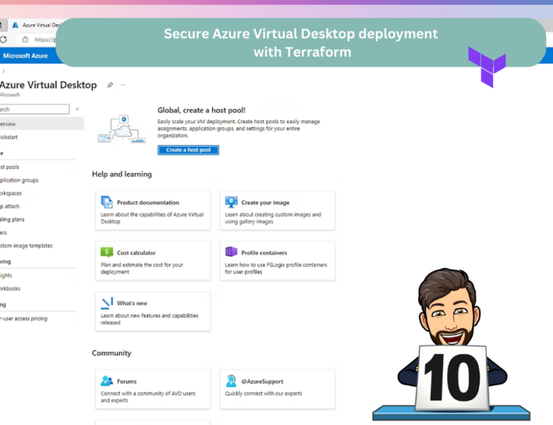 Secure Azure Virtual Desktop deployment with Terraform